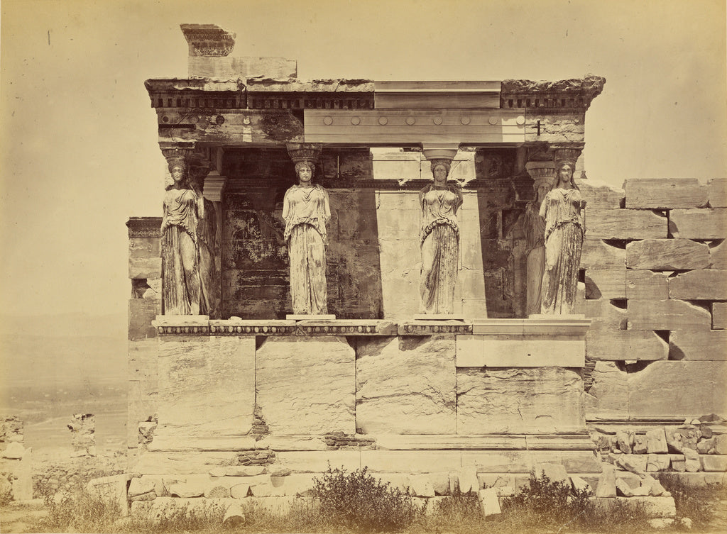 Baron Paul des Granges:Athens - Erechtheion, Caryatid porch.,16x12"(A3)Poster