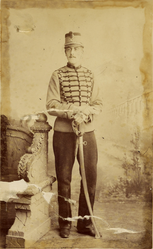 Unknown:[Portrait of an unidentified soldier], Poster Print Wall Art