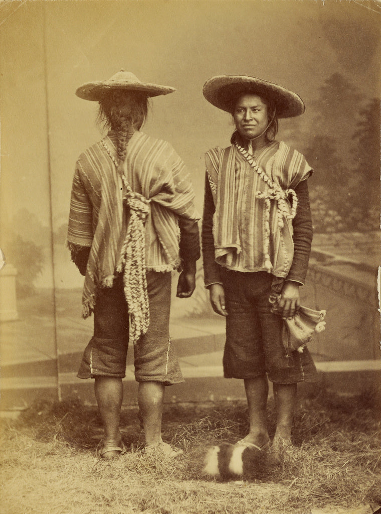 Unknown:[Portrait of two South American Indians], Poster Print Wall Art