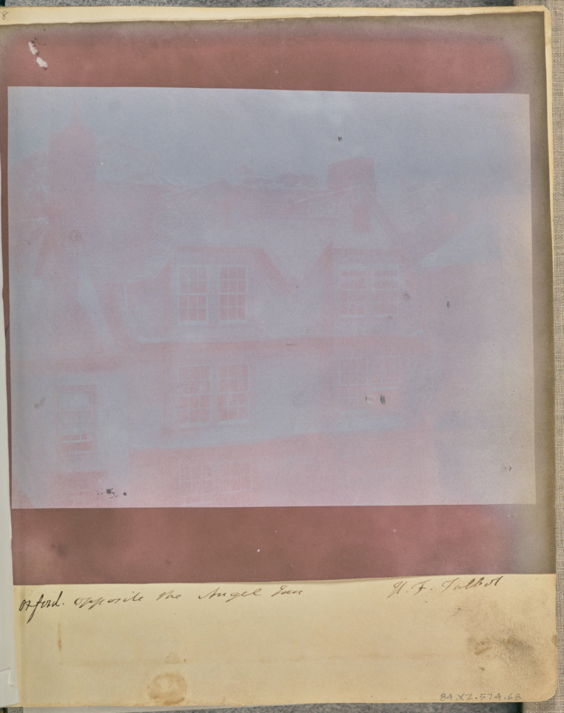 William Henry Fox Talbot:[Oxford, Opposite the Angel Inn], Poster Print Wall Art