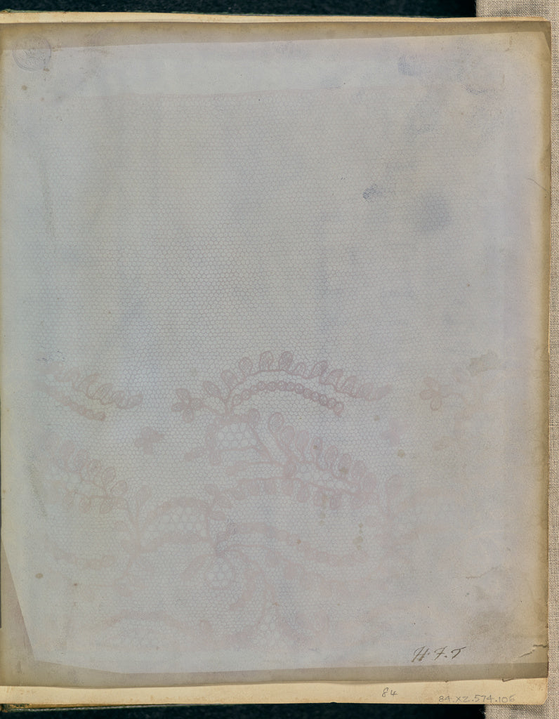 William Henry Fox Talbot:A Fragment of Lace.,16x12"(A3)Poster