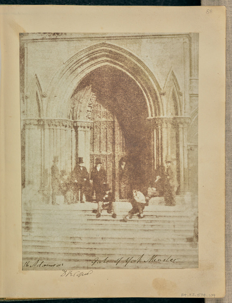 Sir David Brewster:A Group of Men at the South Entrance to Y, Poster Print Wall Art