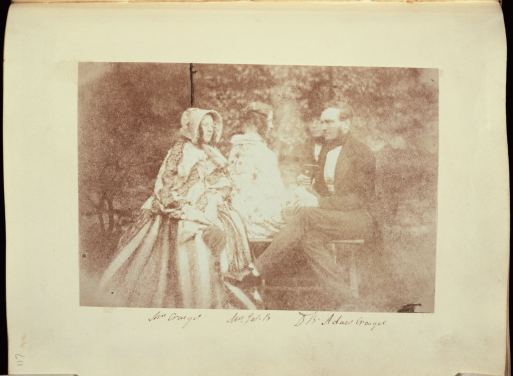 Dr. John AdamsonAttributed to:A Group Portrait with Mr. and , Poster Print Wall Art