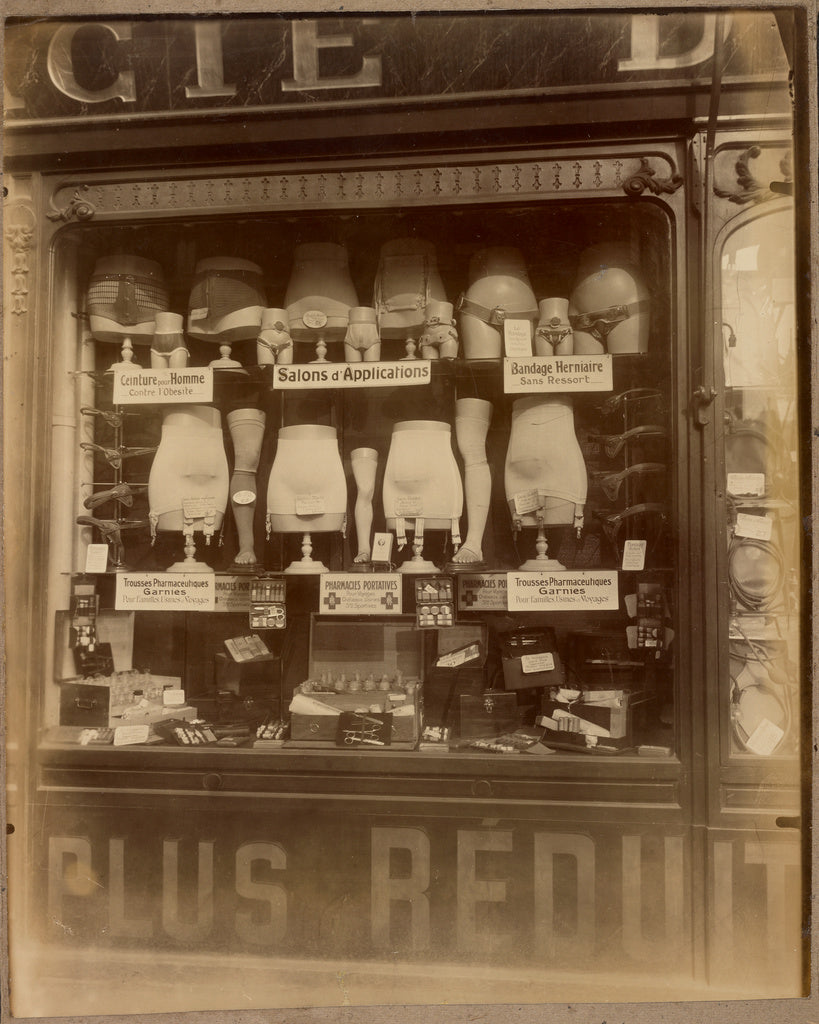 Eugène Atget:[Boutique de bandagiste], Poster Print Wall Art