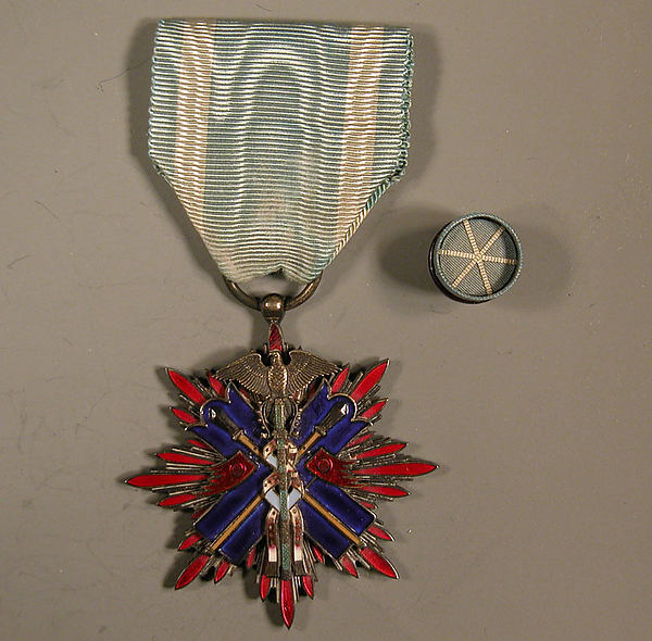 Medal and Button late 19th cent,  Poster Print