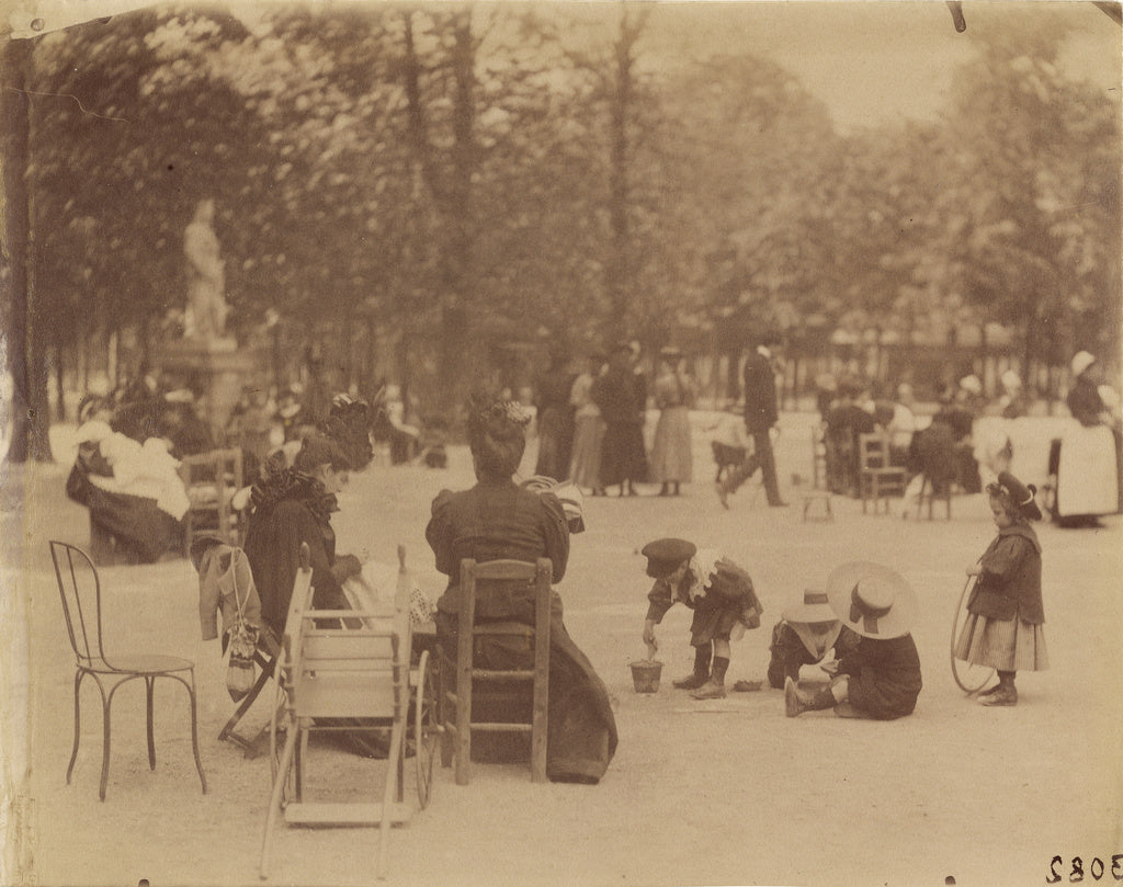 Eugène Atget:[Women and Children in the Luxembourg Gardens],16x12"(A3)Poster