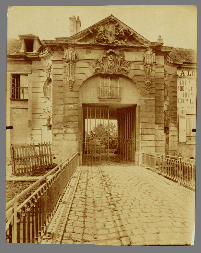 Eugène Atget:Stains, Ancien pied-à-terre des ducs d'Orléa, Poster Print Wall Art