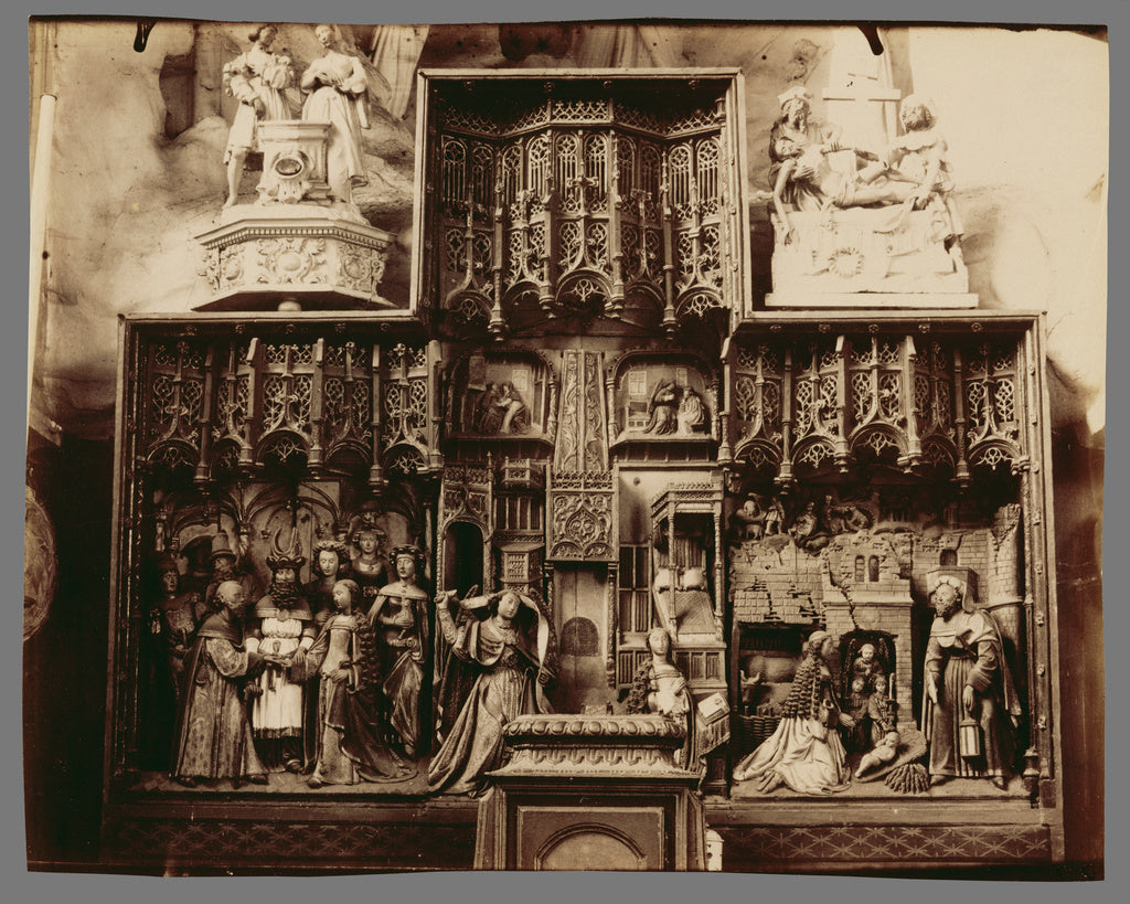 Eugène Atget:Abbeville, Rétable en bois, église Saint-Pau, Poster Print Wall Art