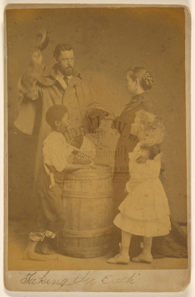 Gustavus W. Pach:[Taking the Oath]/[Park Hall Tableaux], Poster Print Wall Art