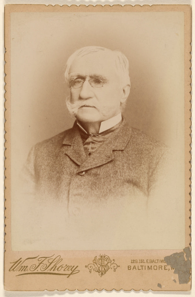 William Foss Shorey:[Portrait of an elderly man with a white, Poster Print Wall Art