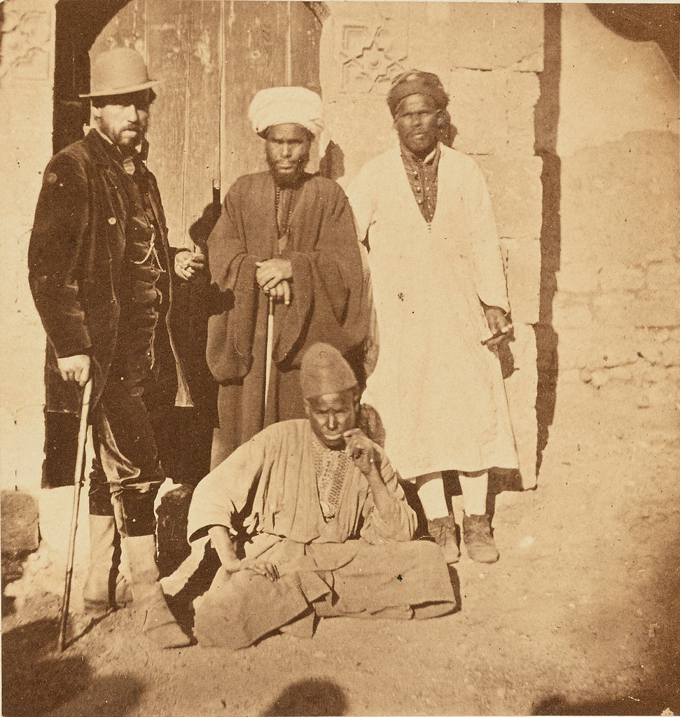 Unknown:[Group portrait of four men], Poster Print Wall Art