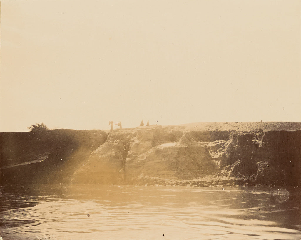 Unknown:[Cliffs overlooking water], Poster Print Wall Art