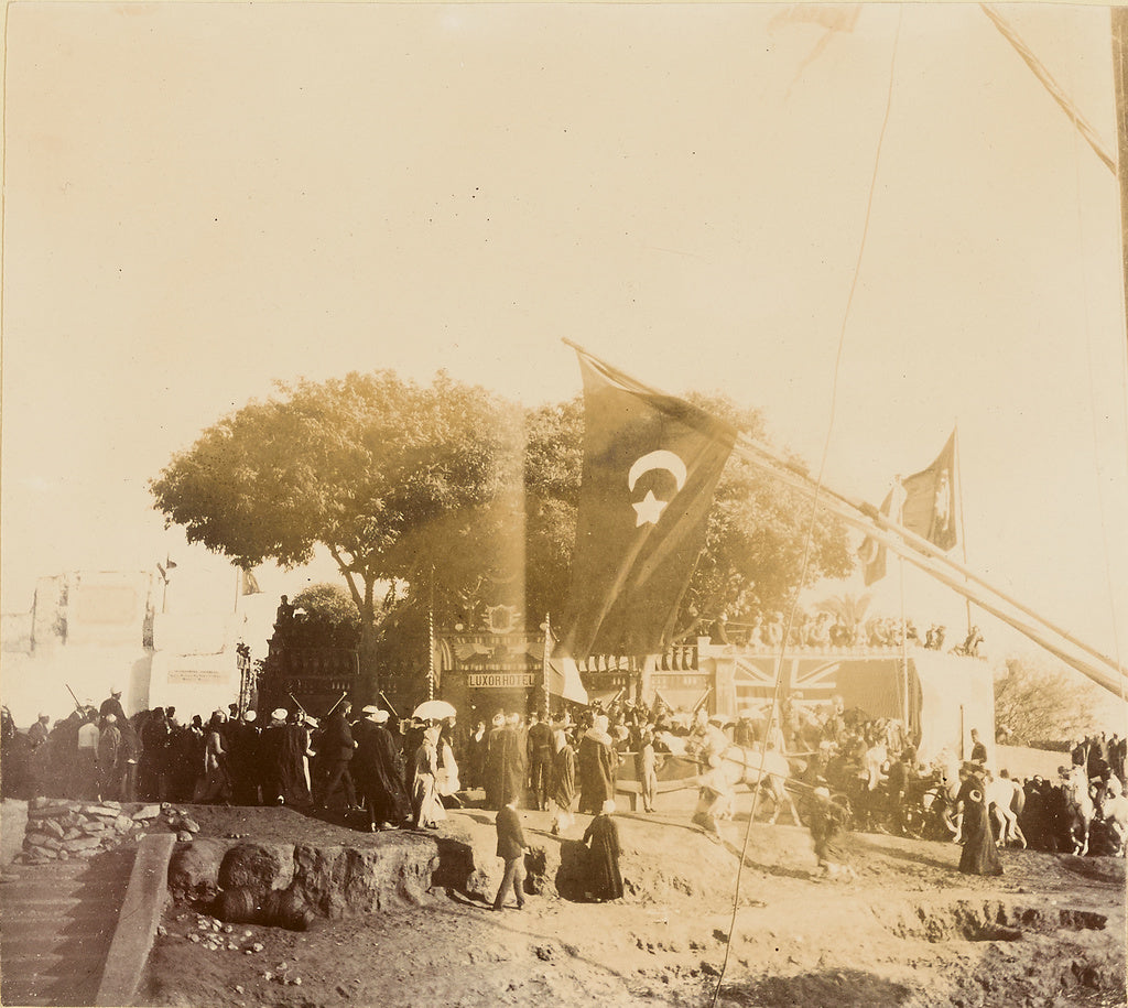 Unknown:[Crowd outside of Luxor Hotel], Poster Print Wall Art