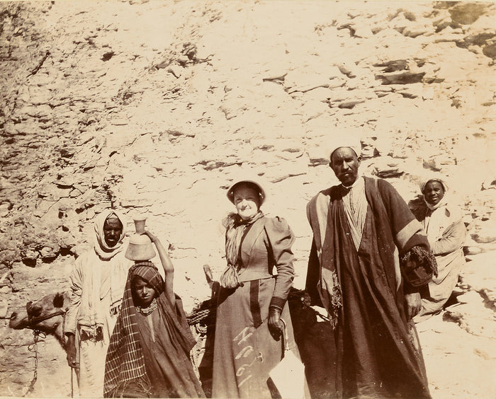 Unknown:[Woman with men and camel],16x12