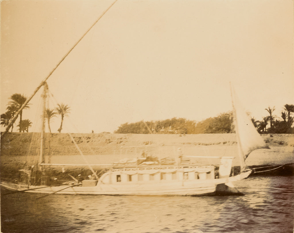 Unknown:[River barge], Poster Print Wall Art