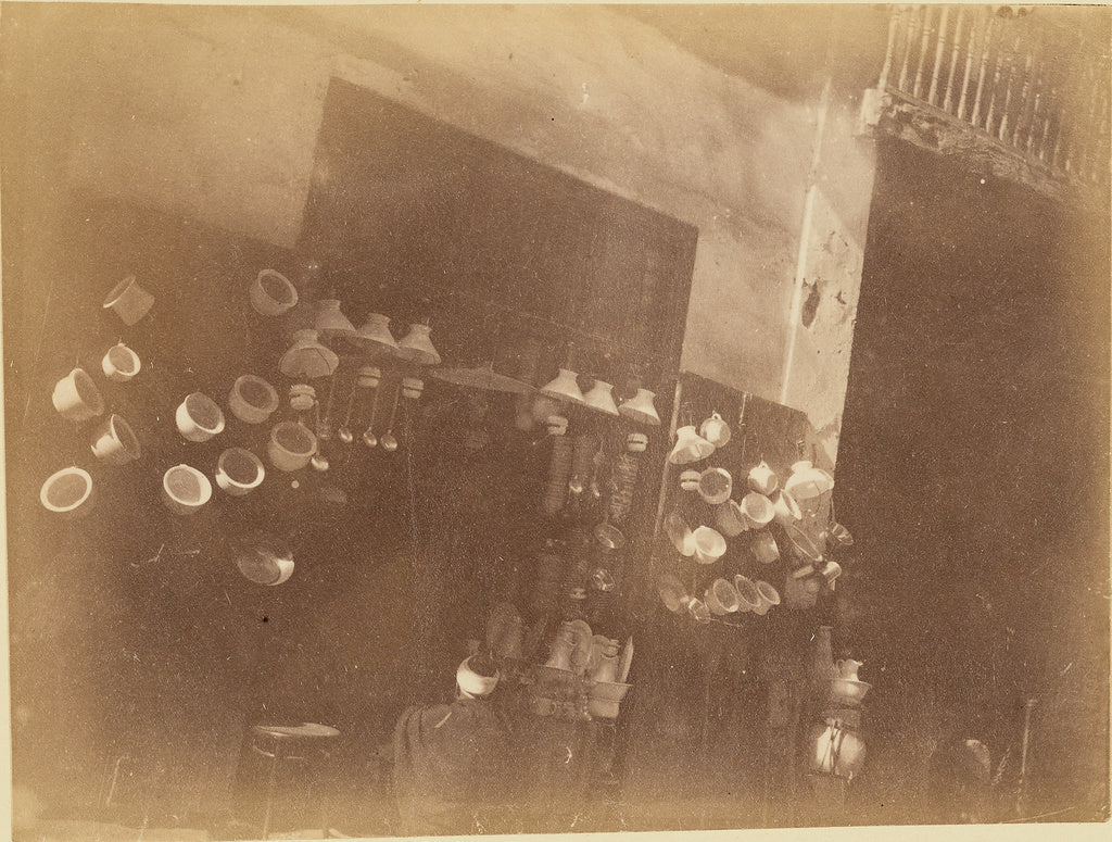 Unknown:[Display of pots and urns], Poster Print Wall Art