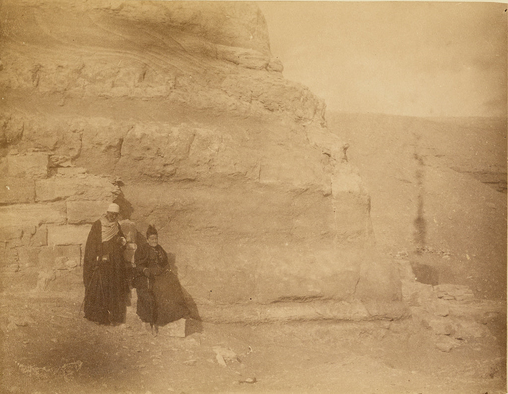 Unknown:[Two men at base of ruins],16x12"(A3)Poster