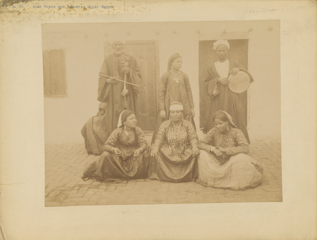 Antonio Beato:[Arab Music and Dancers, Upper Egypt],16x12"(A3)Poster