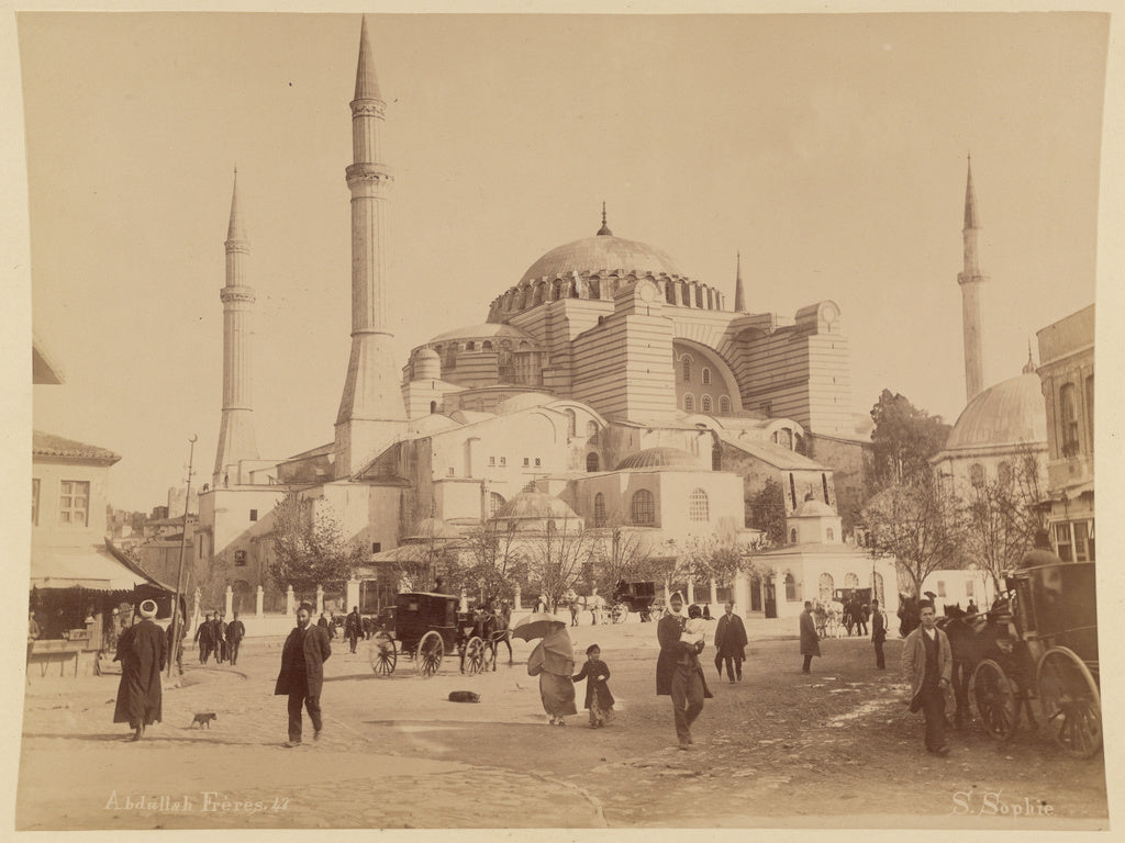 Abdullah Frères:Sancta Sophia, Poster Print Wall Art