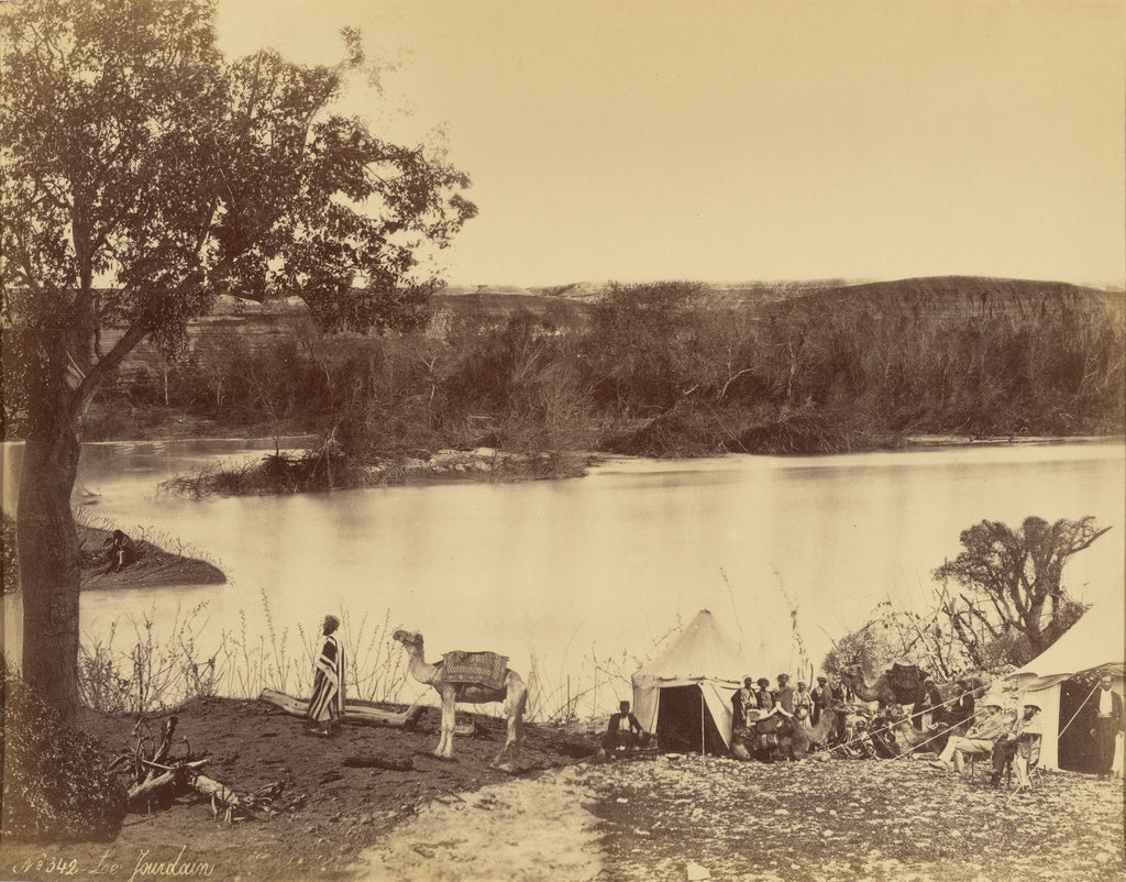 Félix Bonfils:Le Jourdain [The Jordan River], Poster Print Wall Art