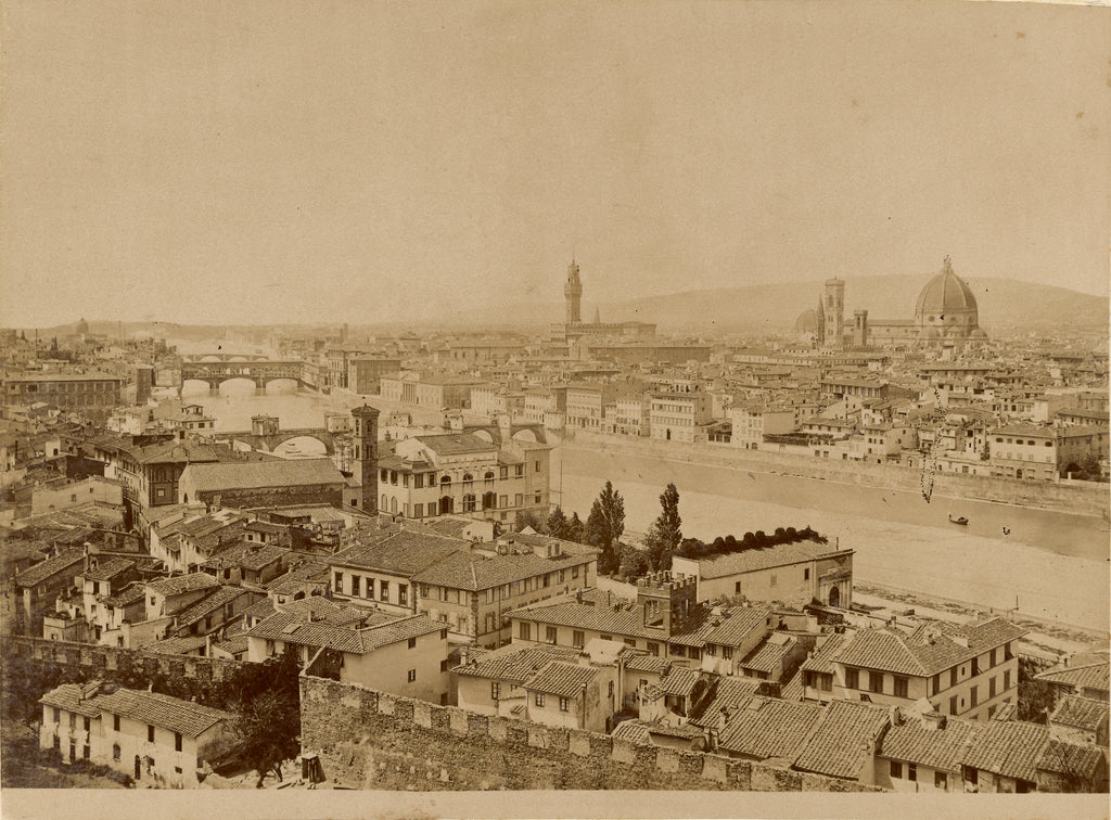 Unknown maker, Italian:[Panoramic view of Florence], Poster Print Wall Art