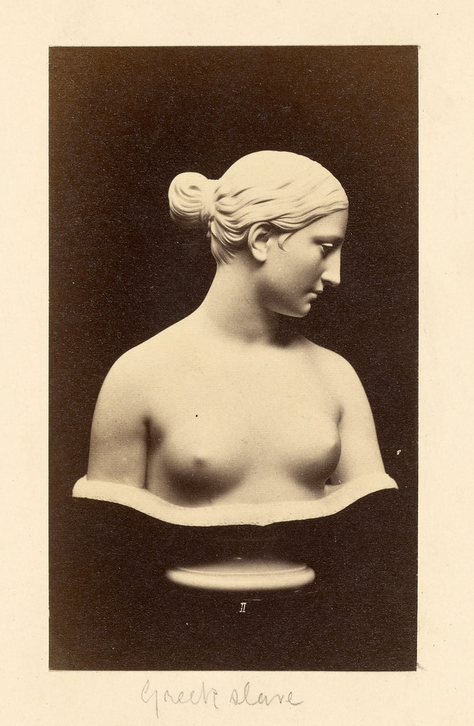 Unknown maker, British:[Bust of Greek Slave by Hiram Powers], Poster Print Wall Art
