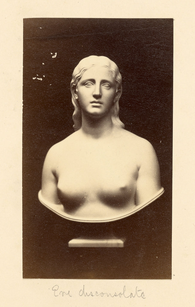 Unknown maker, British:[Bust of Eve Disconsolate by Hiram Po, Poster Print Wall Art
