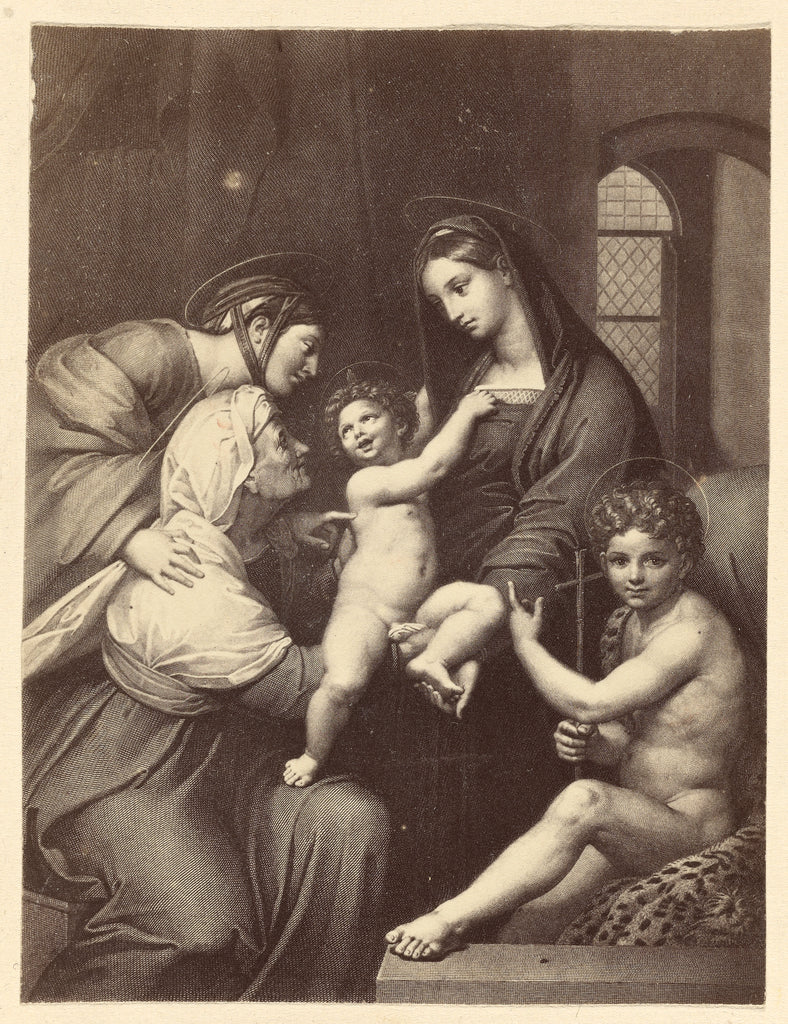 Unknown:[Raphael's "Madonna dell'Impannata"], Poster Print Wall Art