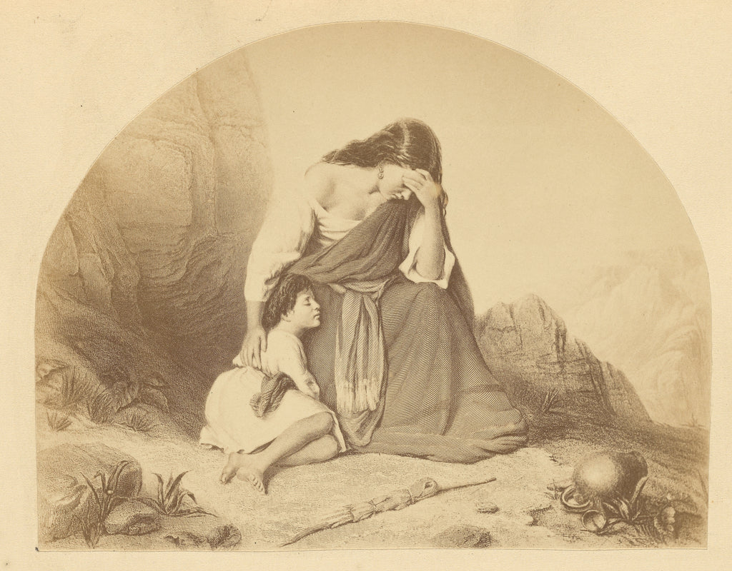 Unknown:[Hagar and Ishmael], Poster Print Wall Art