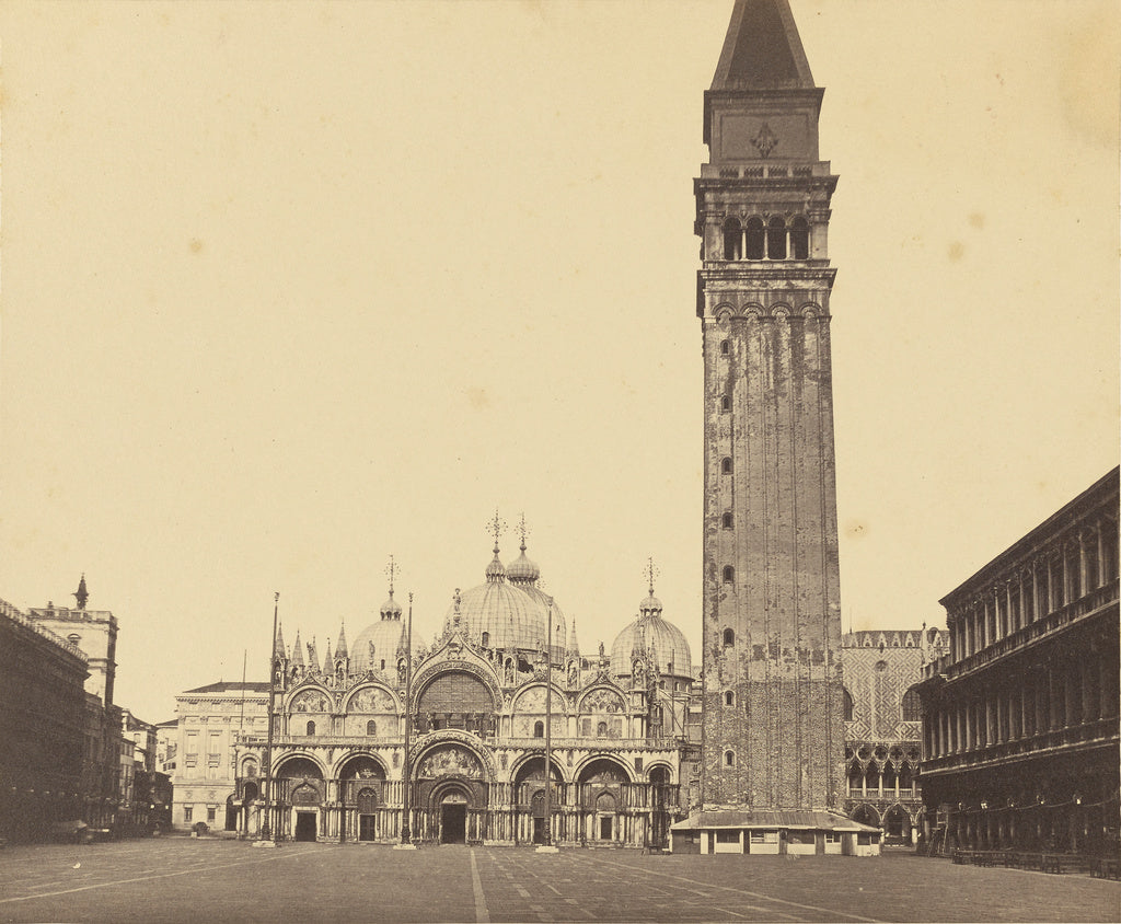 Unknown maker, Italian:[Saint Mark's Basilica and Campanile], Poster Print Wall Art