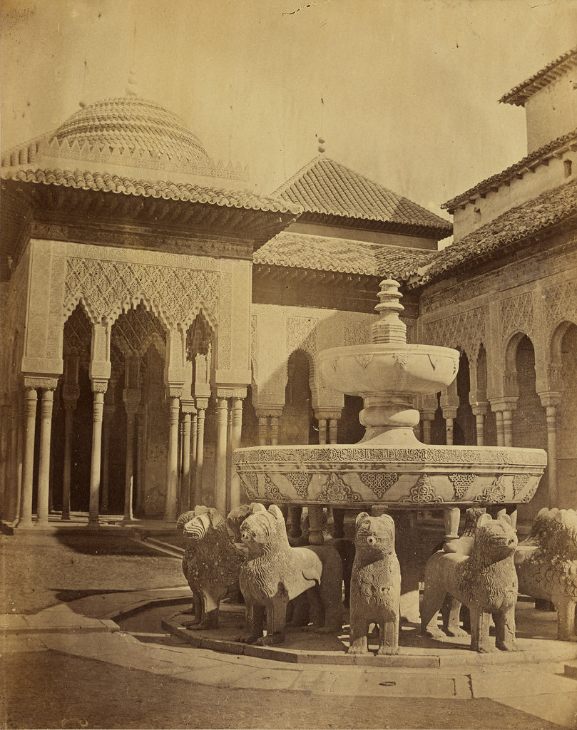 Unknown maker, Spanish:[Court of the Lions, Alhambra], Poster Print Wall Art