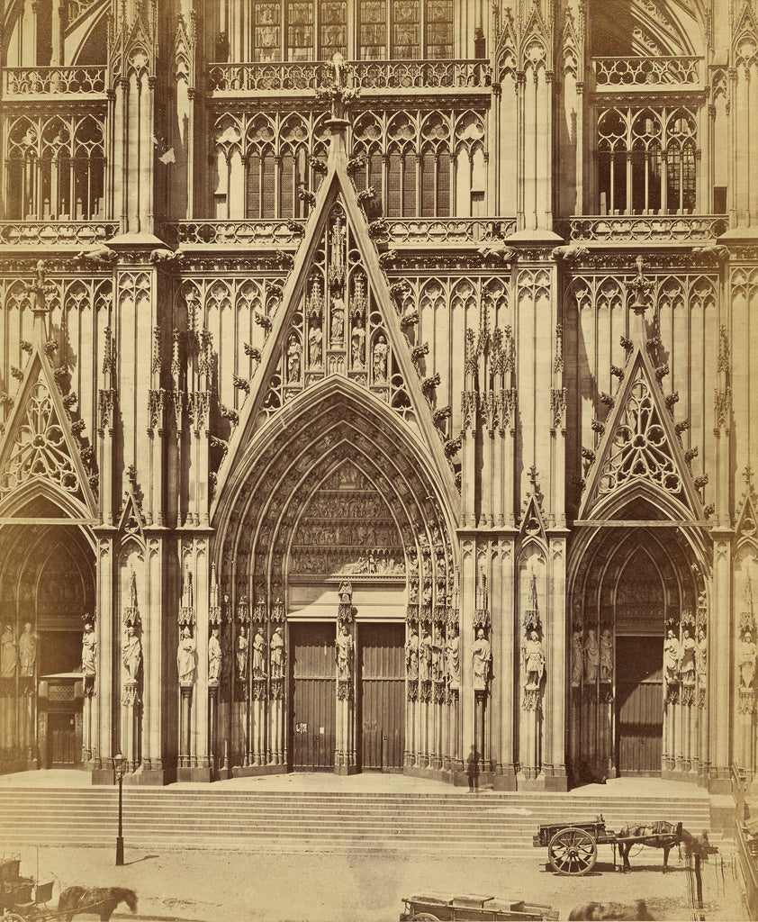 Unknown maker, German:[Exterior of Cologne Cathedral], Poster Print Wall Art