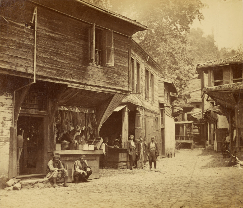 Pascal Sébah:[Market at Beykoz], Poster Print Wall Art