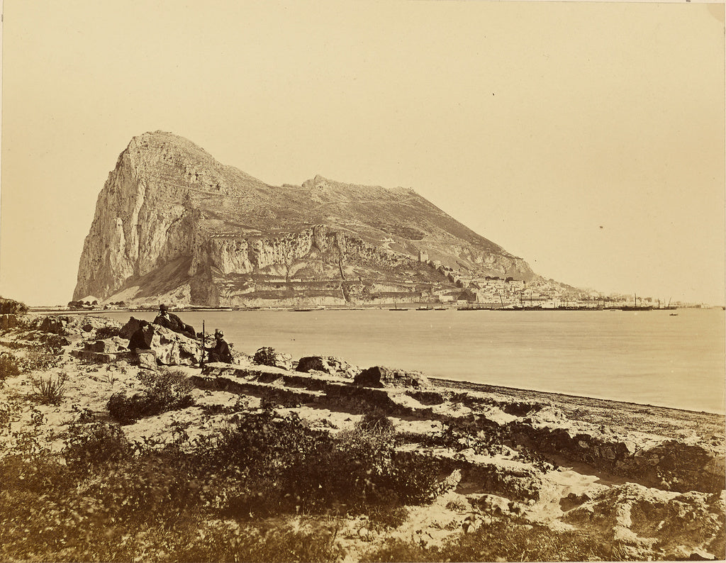 Unknown maker, Spanish:[Rock of Gibraltar], Poster Print Wall Art