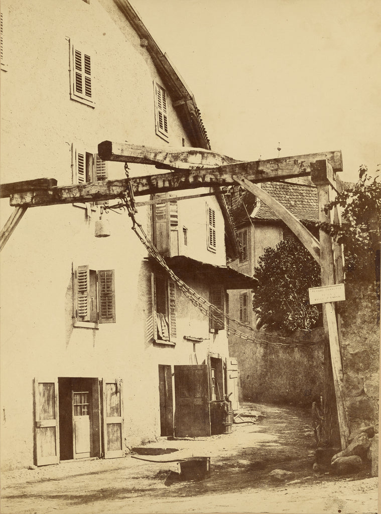 Unknown maker, French:[Dirt road with house],16x12"(A3)Poster