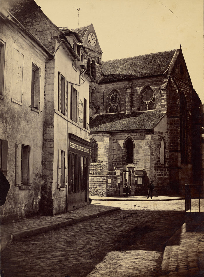 Unknown maker, French:[Street view with church],16x12