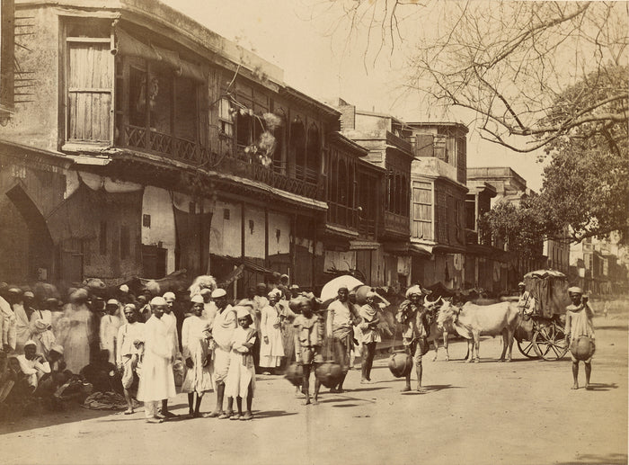 Unknown maker, Indian:[Street scene, Bombay],16x12