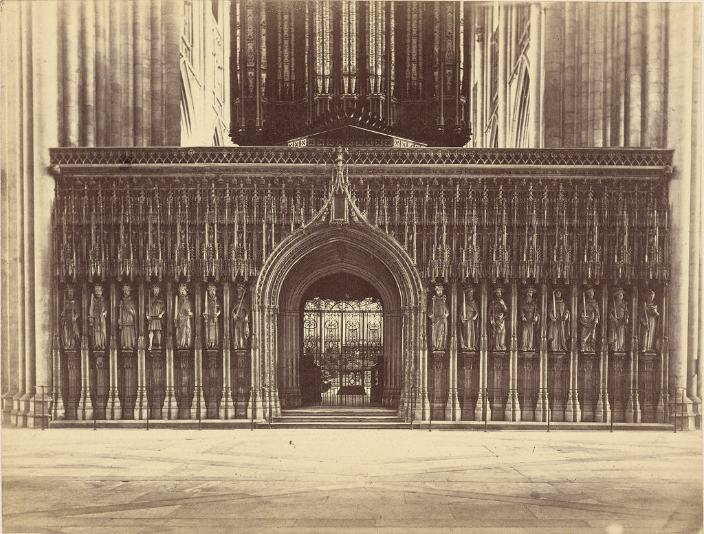 Unknown maker, British:[The Kings Screen, York Minster],16x12"(A3)Poster