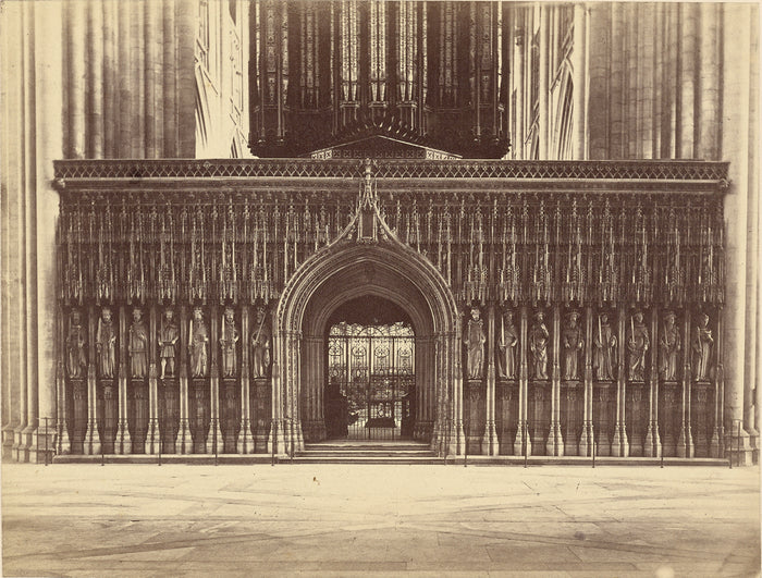 Unknown maker, British:[The Kings Screen, York Minster],16x12