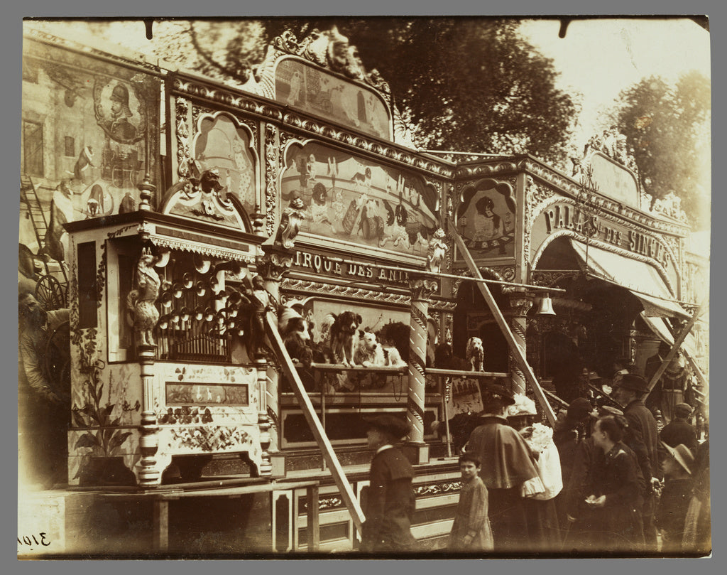 Eugène Atget:Fête des Invalides (Dog Show at a Street Fair,16x12"(A3)Poster