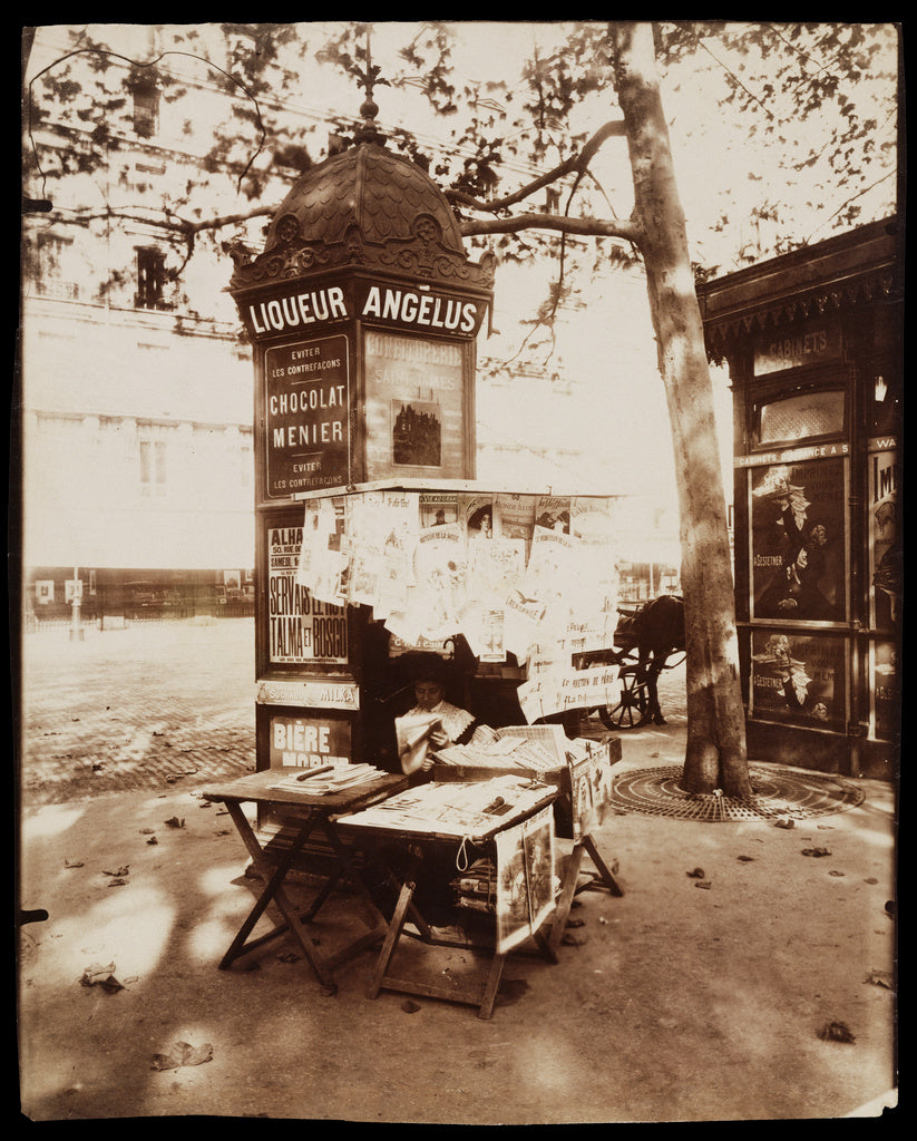 Eugène Atget:Place St. Sulpice, Poster Print Wall Art