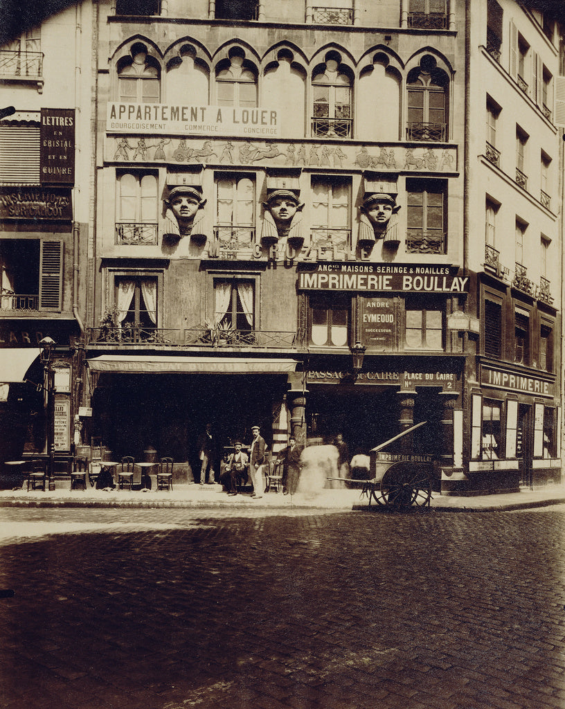 Eugène Atget:Maison Place du Caire 2 (Building, Place du Ca, Poster Print Wall Art