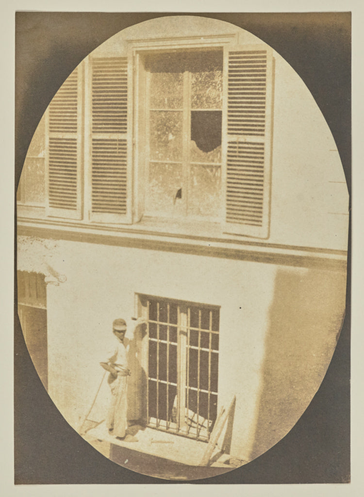 Hippolyte Bayard:[Construction Worker, Paris], Poster Print Wall Art
