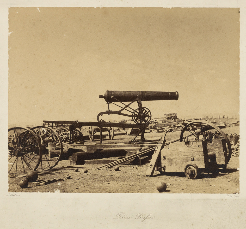 Léon-Eugène Méhédin:A Russian Cannon (Piece Russe), Poster Print Wall Art