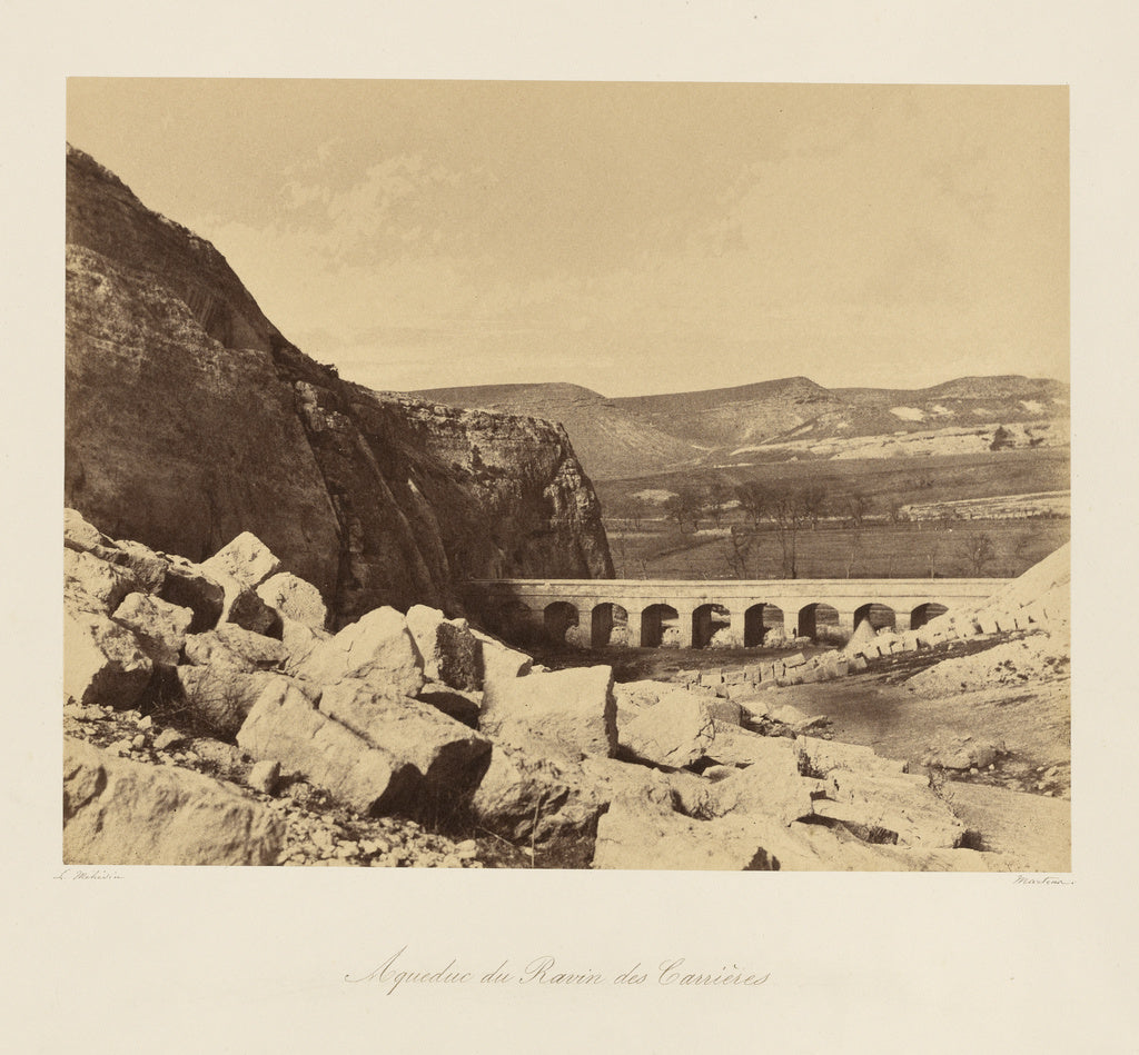 Léon-Eugène Méhédin:Aqueduct of the Careenage Ravine (Aq, Poster Print Wall Art