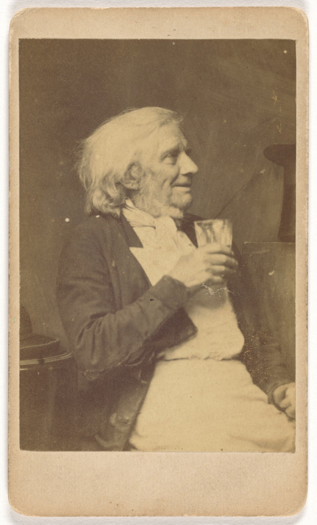 Oscar Gustave Rejlander:[Seated Elderly Man Holding a Glass], Poster Print Wall Art