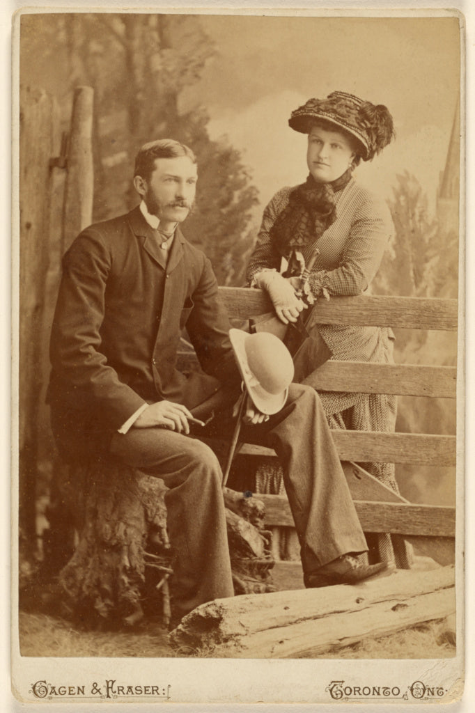 Gagen & Fraser:[Portrait of a Canadian couple], Poster Print Wall Art
