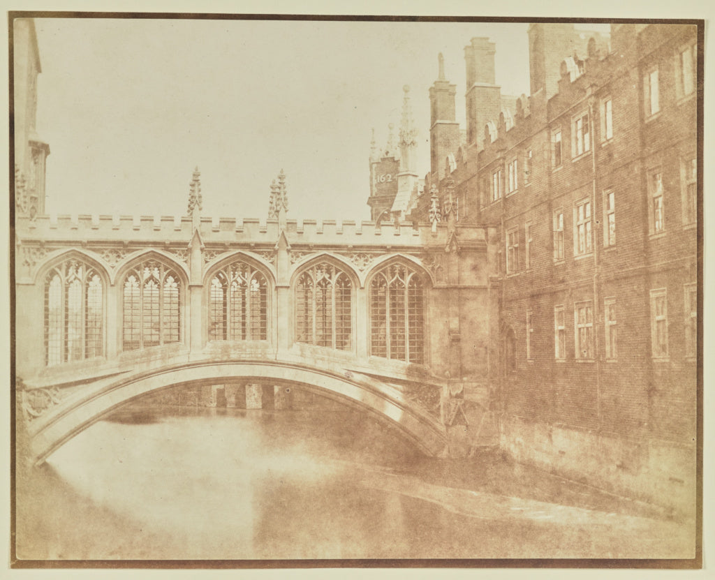 William Henry Fox Talbot:[Bridge of Sighs, Cambridge], Poster Print Wall Art