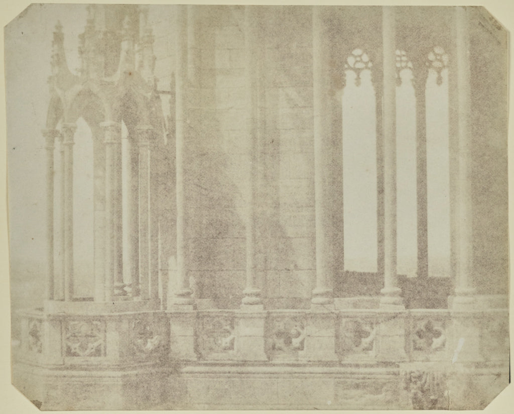 William Henry Fox Talbot:[One Tower of Orleans Cathedral see, Poster Print Wall Art