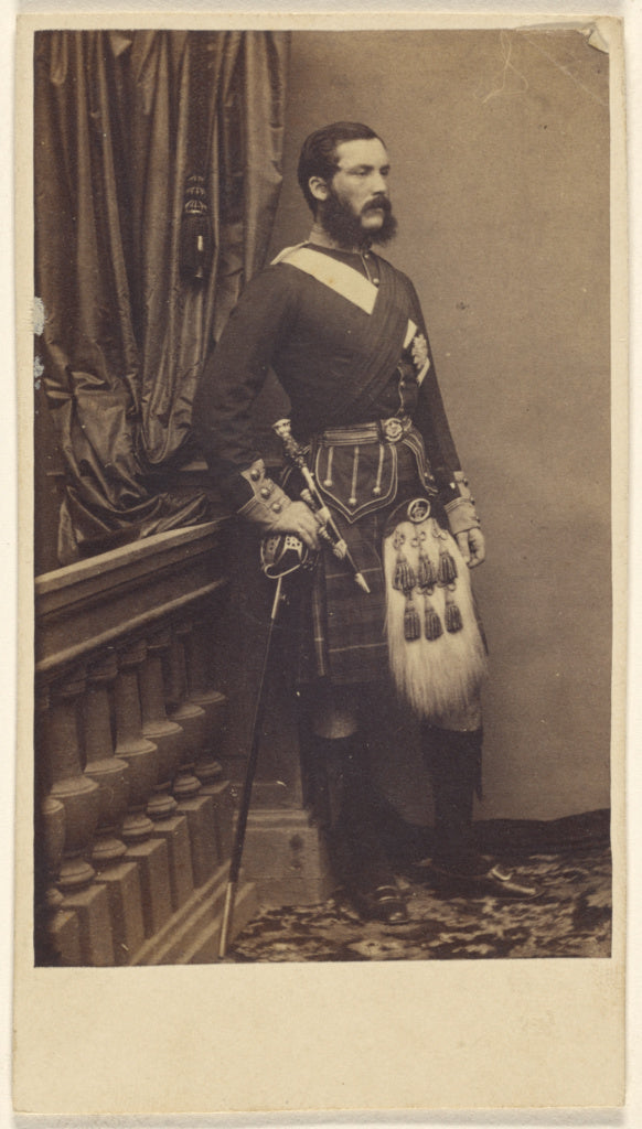 Unknown:[Portrait of a man in British military uniform], Poster Print Wall Art